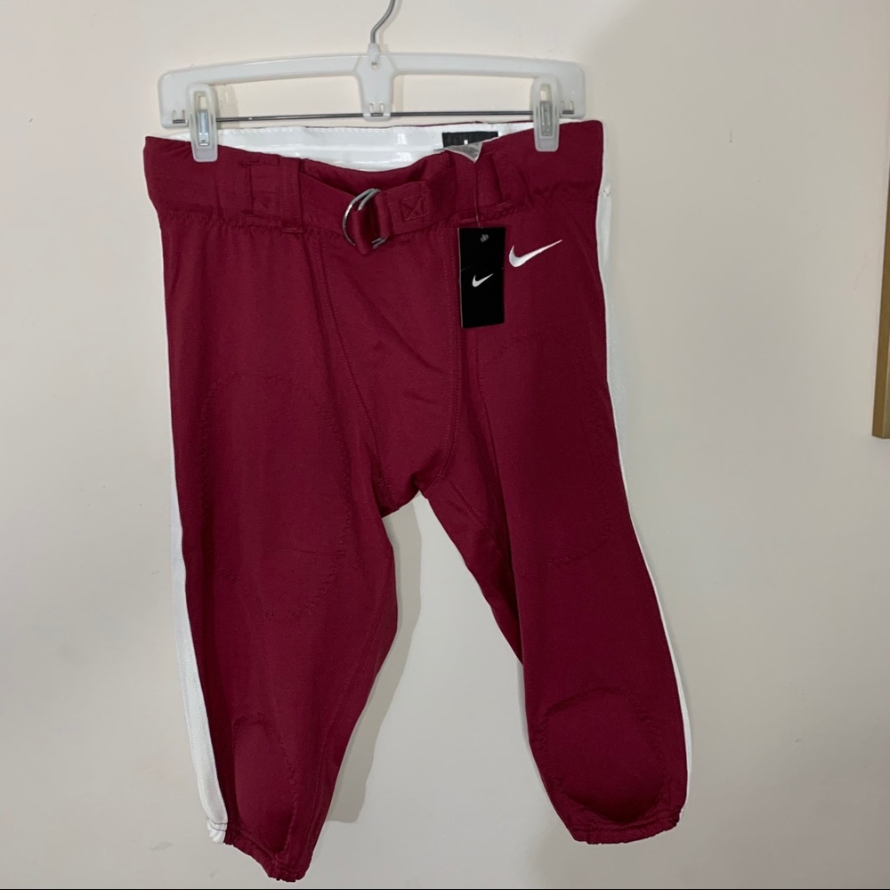 Nike Football Pants Red Maroon L NWT